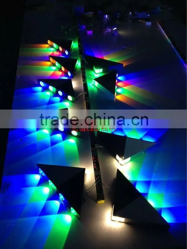2013 Best sale Epistar chips triangle Brushed aluminum 5w wall light