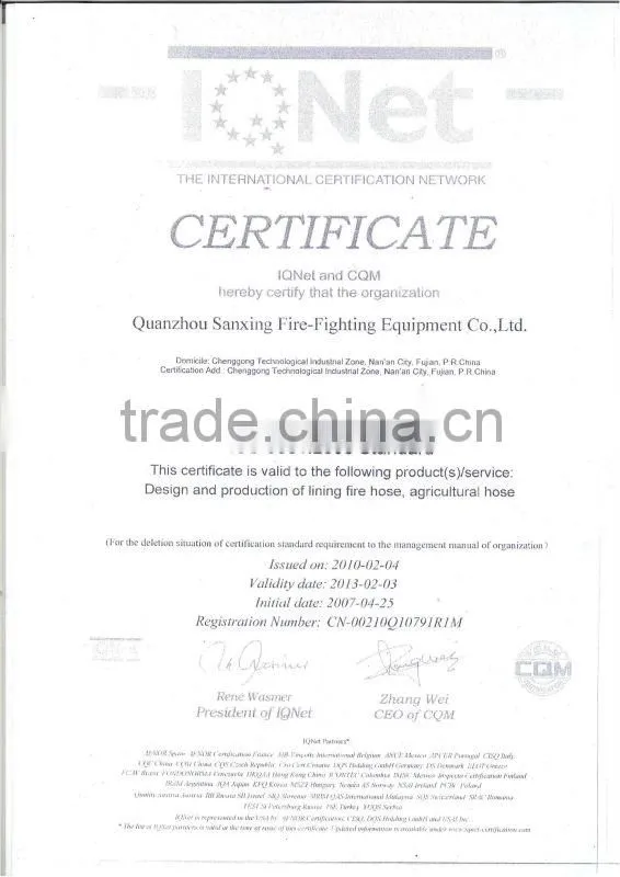 10 bar canvas hose pipe with John Morris coupling