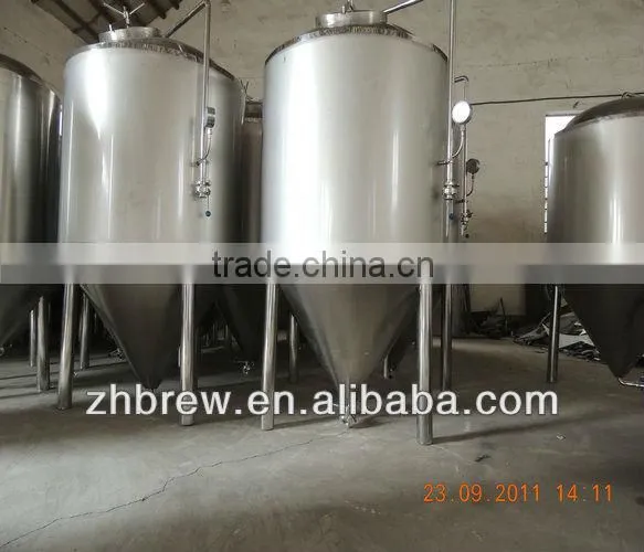 stainless steel conical beer fermentation tanks
