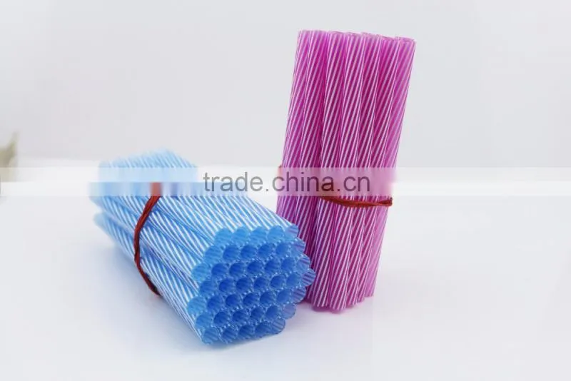 pp short straight drinking straw with spiral drinking straw