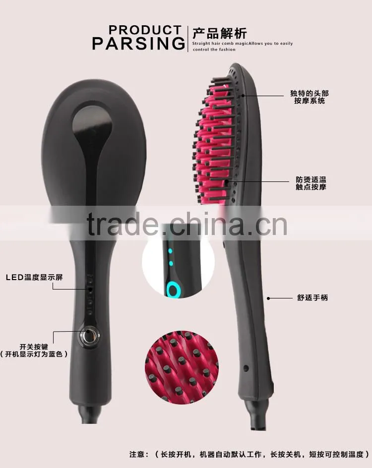 New Hot Electric straightening hair brush coloring brush comb AU EU UK USA PLUG