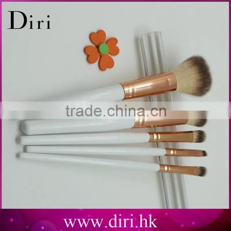 5pcs makeup brush set rose gold handle small brush kit hot makeup brush travel kit
