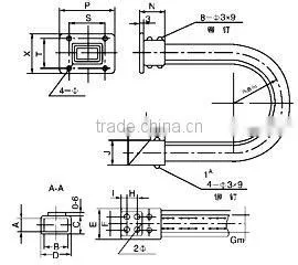 flexible metal rectangle sleeve