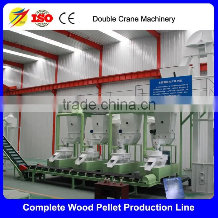 Exhibtion hall of wood pellet production line 5tph for sale