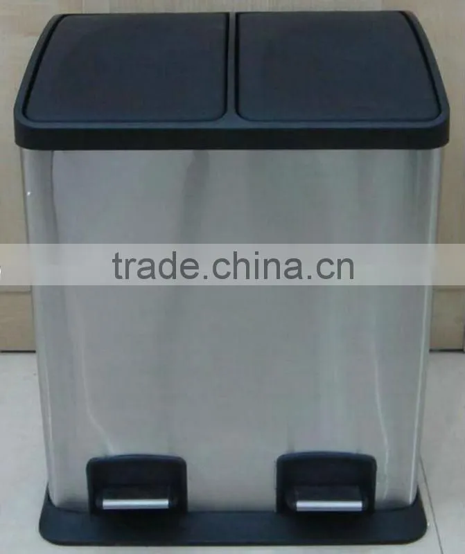 2 compartment Waste Bin with pedal