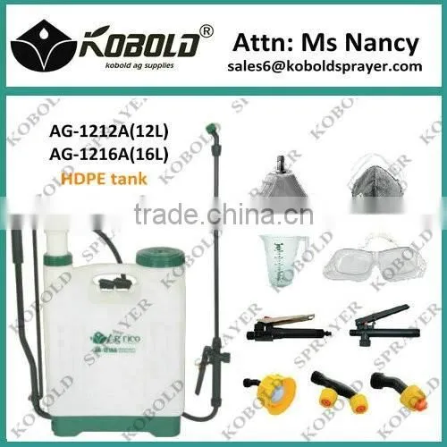 (AG-1212A) 12L/3gallon high pressure garden sprayer pressurized backpack sprayer