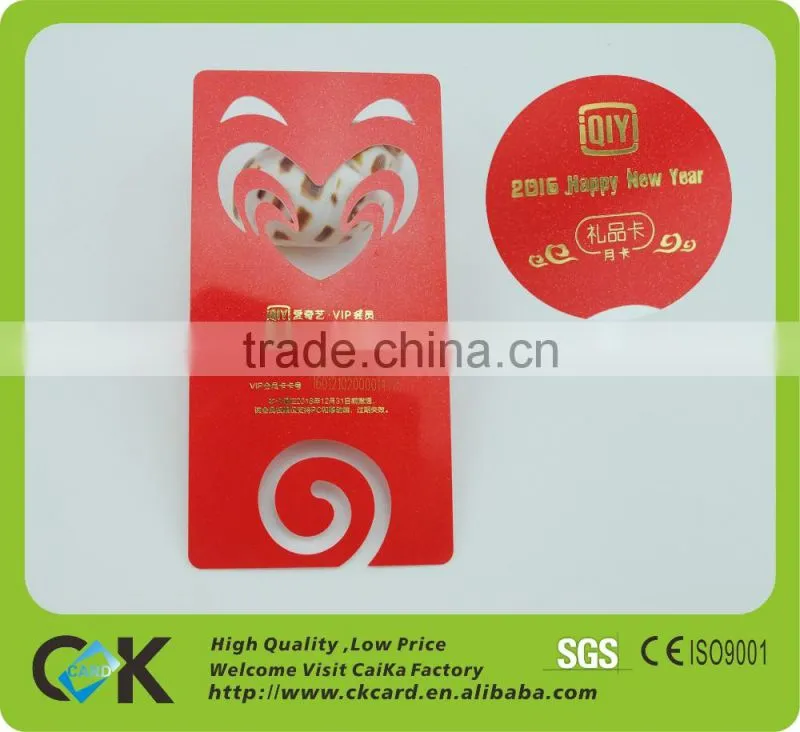 2017 big size irregular car card with golden munufacturer