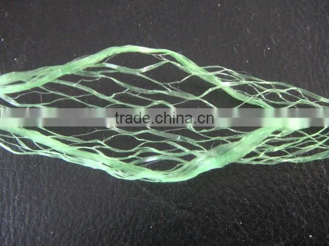 3-strand twist green pe splitfilm rope
