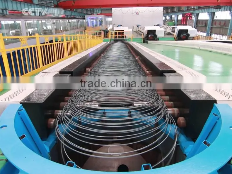 Cold ribbed steel wire production line