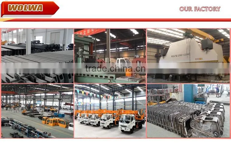 12 ton mobile crane with pointed truck chassis