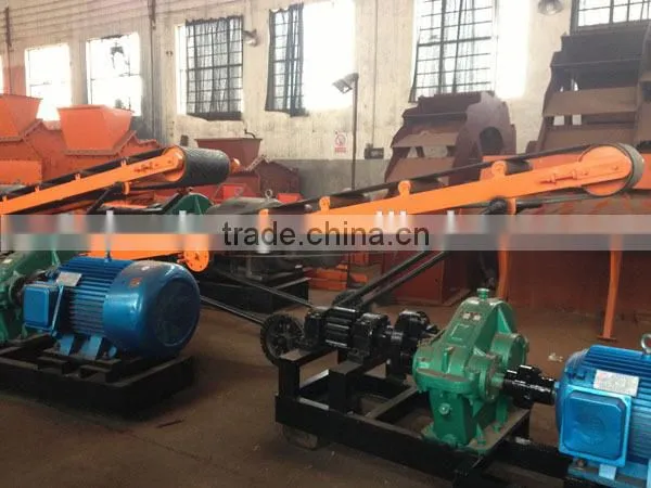 mobile bulk inclined flat belt conveyor with hopper