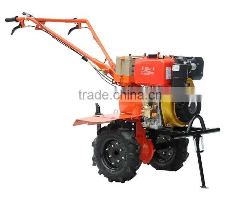 CE Approved Walking Agricultural Mini Power Tractor Tiller Trailer