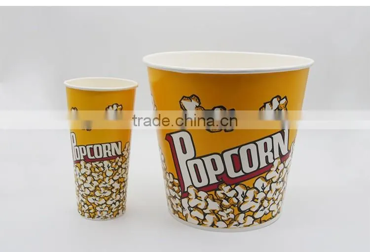 Food Grade Take Out Paper Popcorn Cups
