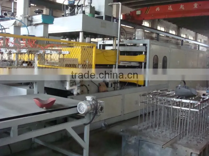 Double worktables PS fully automatic vacuum forming machine