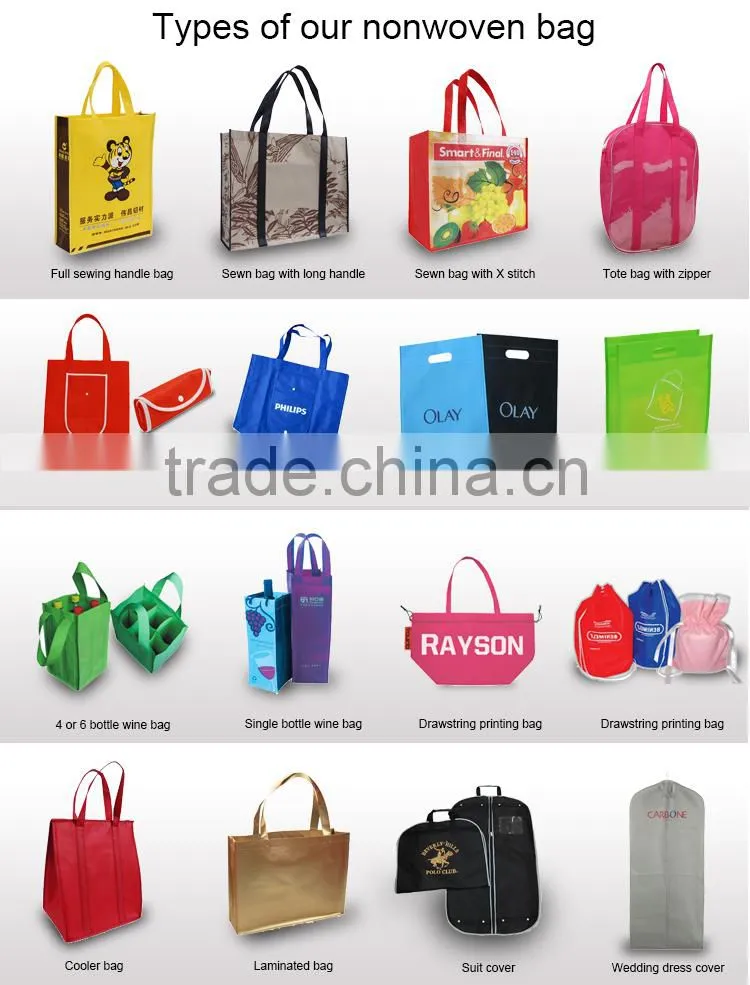 Wholesale Custom Promotional Firm 1.5L ,Single / 4 / 6 Bottle Tote Non Woven Wine Bag
