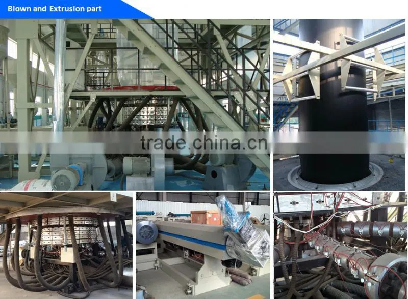 waterproof HDPE blown type geomembrane blown film equipment