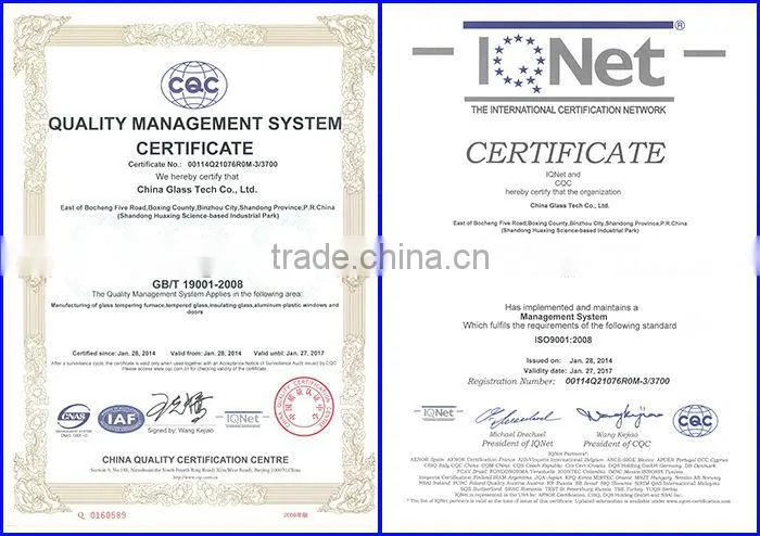 CE & CCC& ISO Standard Large Panel Tempered Building Glass