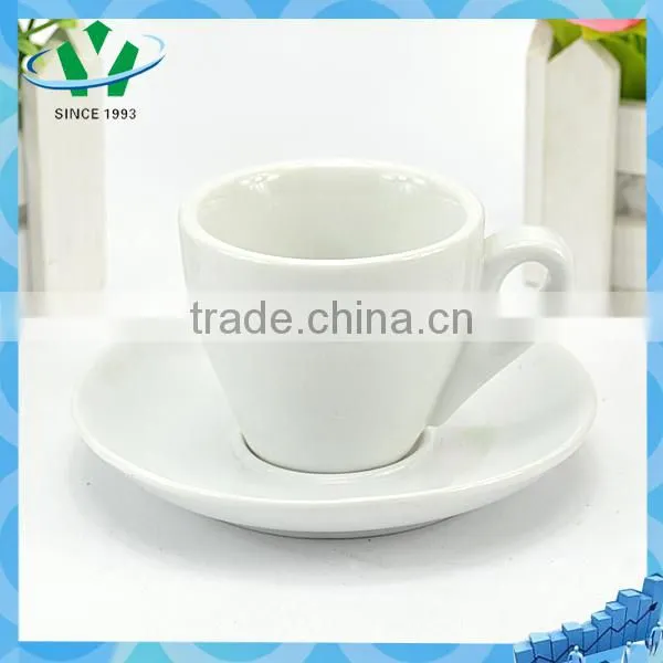White high quality wholesale tea cups and saucers