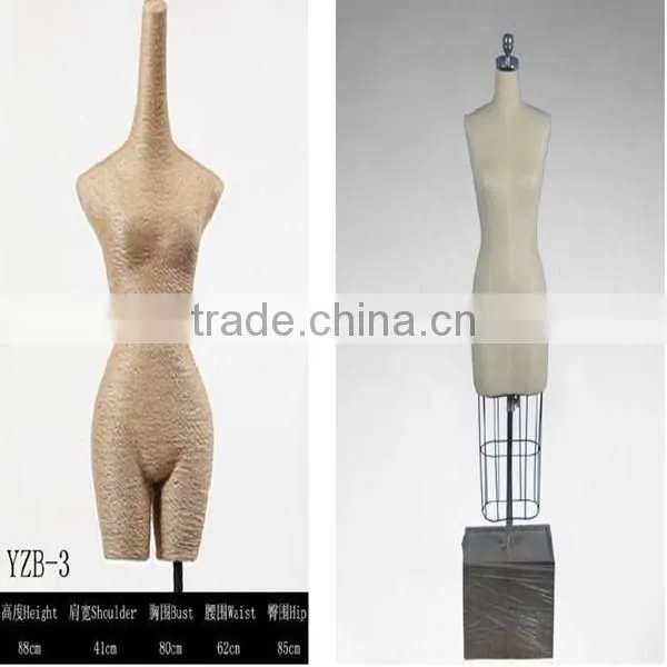 wooden arm fabric mannequin female for sale