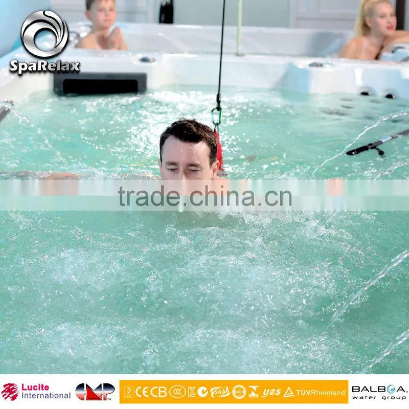 Fiberglass Inground Swimming Pool/ Freestanding Swim Spa/ Heat Swimming Pool Perfect Pool Spa