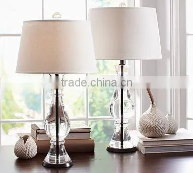 antique crystal table lamp for bedroom decoration