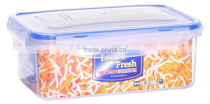 1300ml clear plastic storage containers/storage airtight container/plastic airtight container/plastic food containers with lid