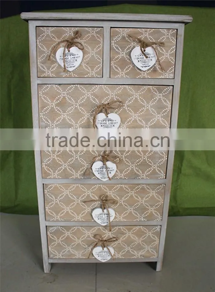 Unfinished recycled solid wood kids furniture for 6 hole