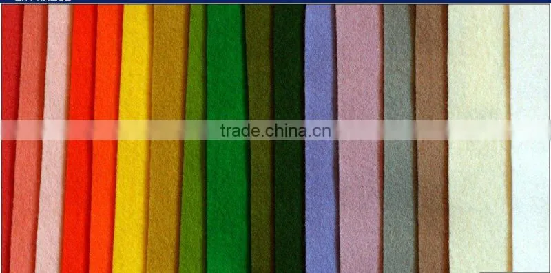 Wool felt in different colors