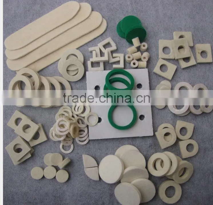 wool felt gasket, circle