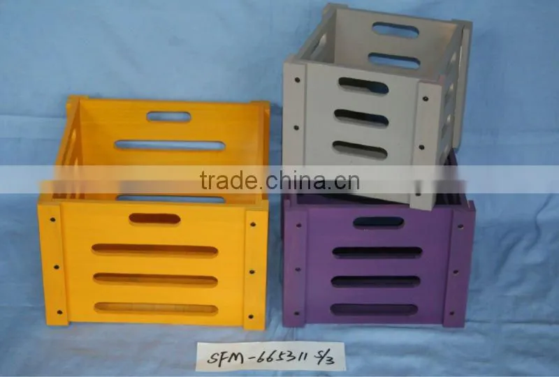 handmade beautiful yellow wooden storage box wholesale