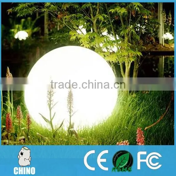 Floating outdoor light changing color with rgb led light ball