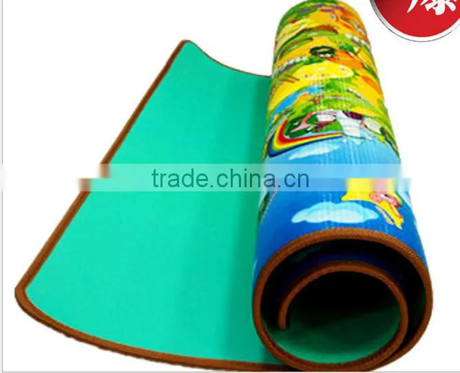 Factory direct custom wholesale brand pe crawling mat double-sided color film printing kids pe crawling mat