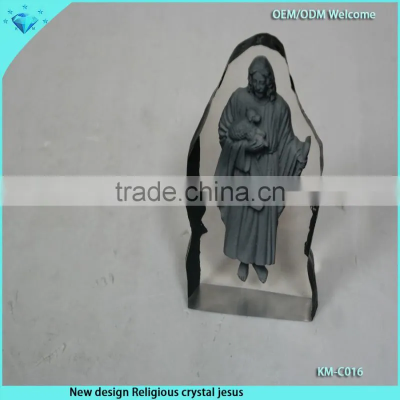 Customize any shape Crystal Ice Sculpture for Religion Crafts