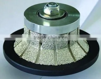 Ogee shape Vacuum Brazed Diamond edge profile wheel/Brazed diamond router bits