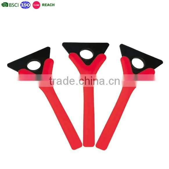 plastic promotional ice scraper with short handle
