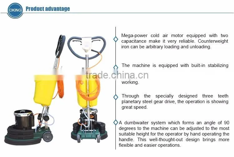 terrazzo and floor polishing and cleaning machine