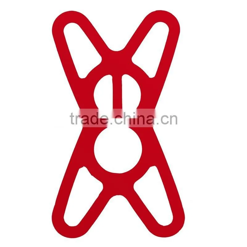 Bike mount stand with silicone support band ,h0t083 safety band universal bicycle phone mount
