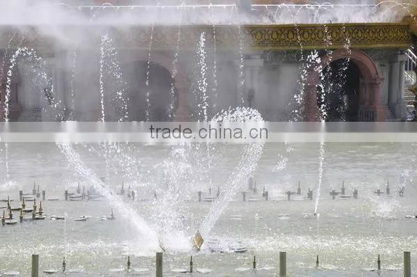 outdoor fountains led lighting music dancing flower