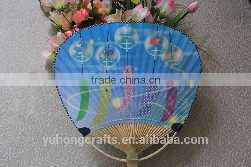OEM excellent creative design round paper fan with printing