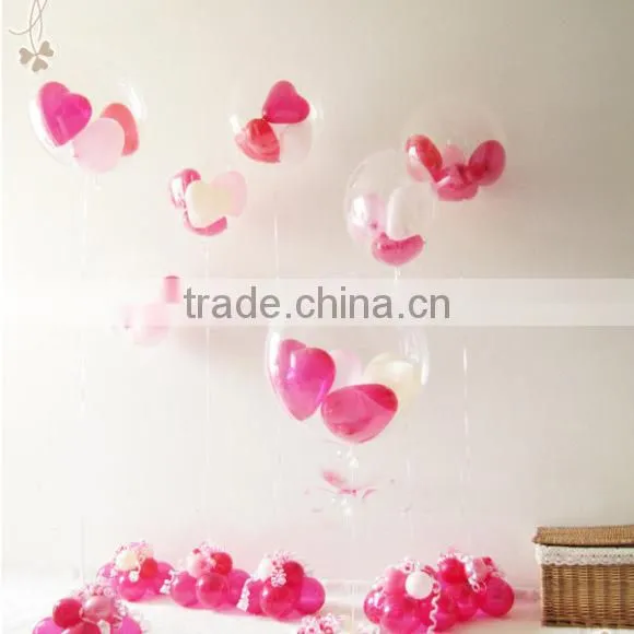12 Inch Transparent Party Latex Free Balloons Wedding Decoration Balloon Balloon Stand For Decoration