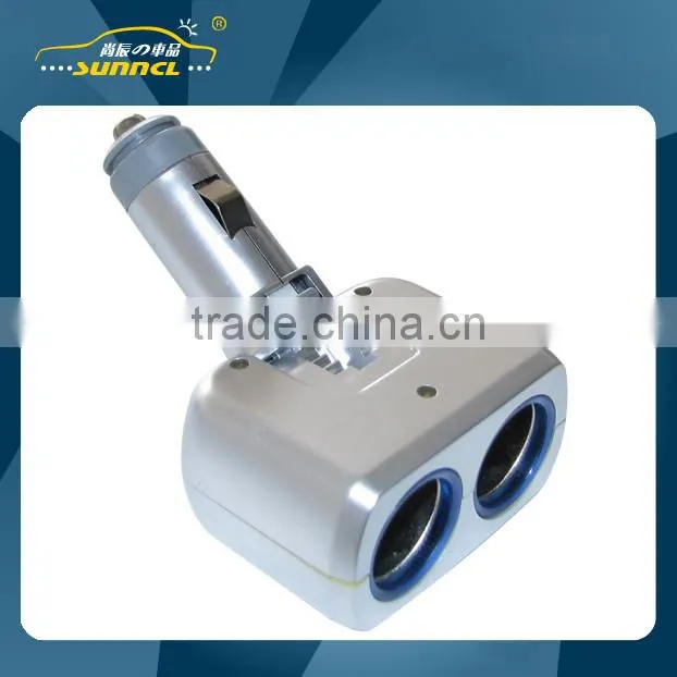 2015 Car Charger 4 way Socket Adapter Plug with CE Certificate for Cell Phones , iPhones , iPads & Tablet