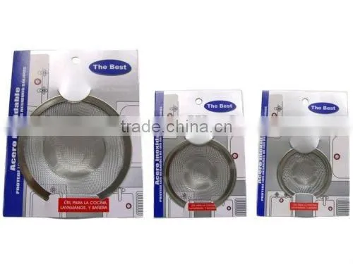 3 in 1 Stainless Steel Sink Strainers for standard drain opening