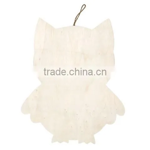 Wooden Owl Plaque with Hanger