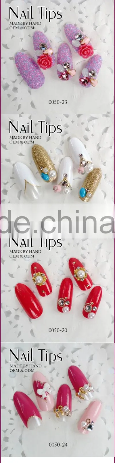 2016 promotional color design nail tips wholesale XJM-A002