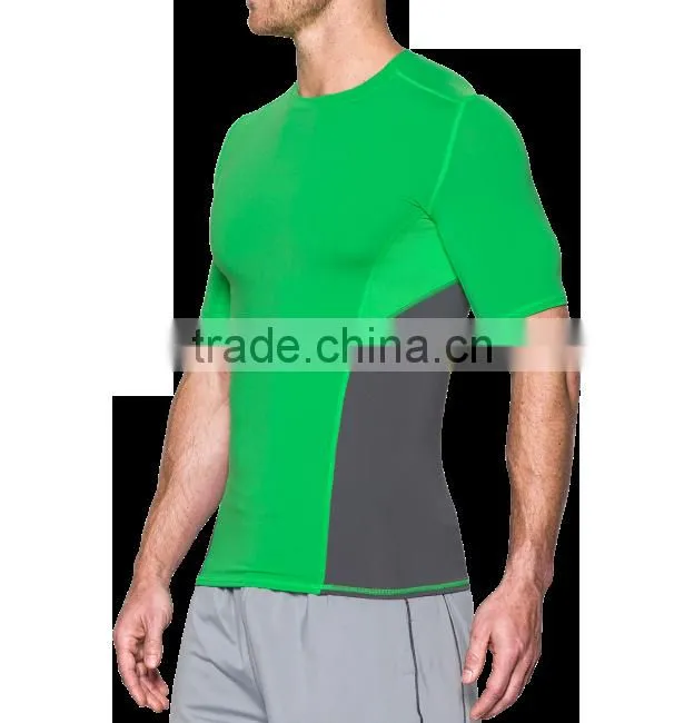 Dongguan Factory Custom Short Sleeve Sportswear Muscle Sport Gym T shirt