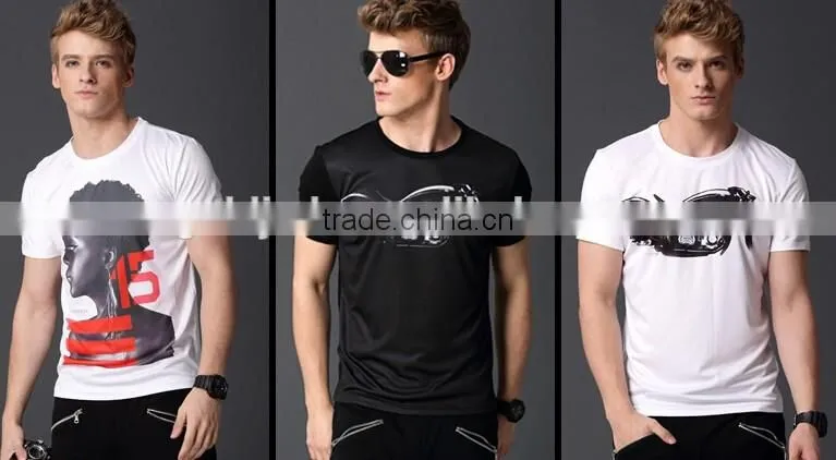 Factory OEM fashion style tee O neck printing men t-shirt