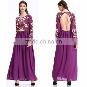 Long Chiffon New Style Western Party Wear Woman Off The Shoulder Best Pattern One Piece Sale Evening Dress