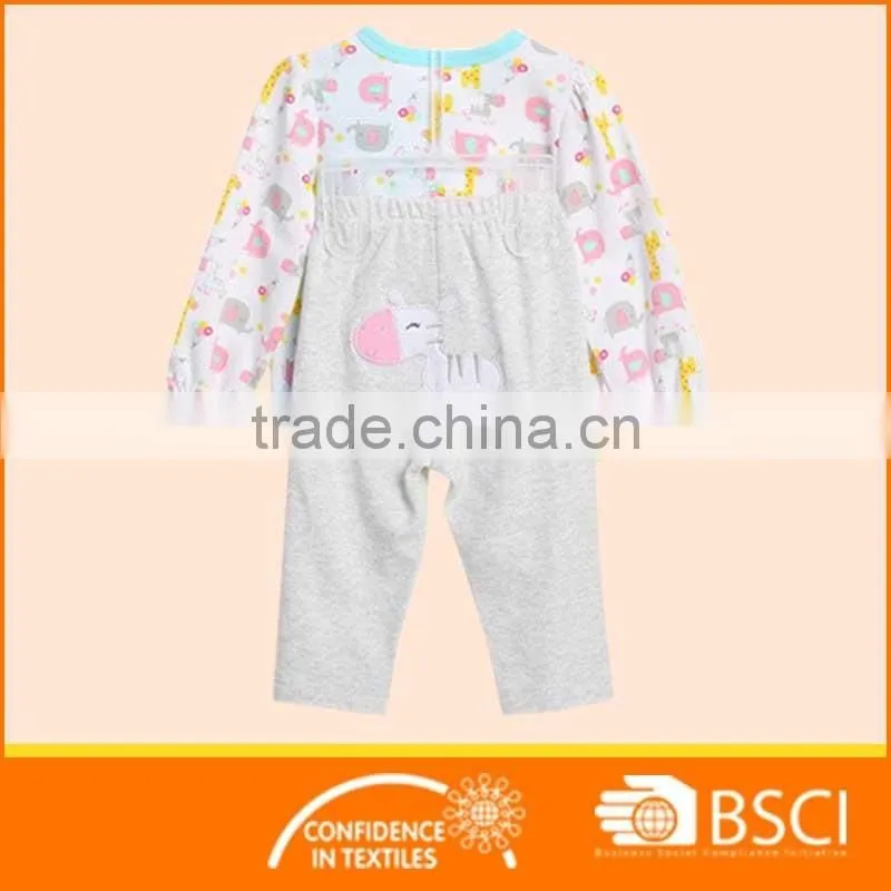 Cartoon Printed Boutique Cotton Baby Clothing Set