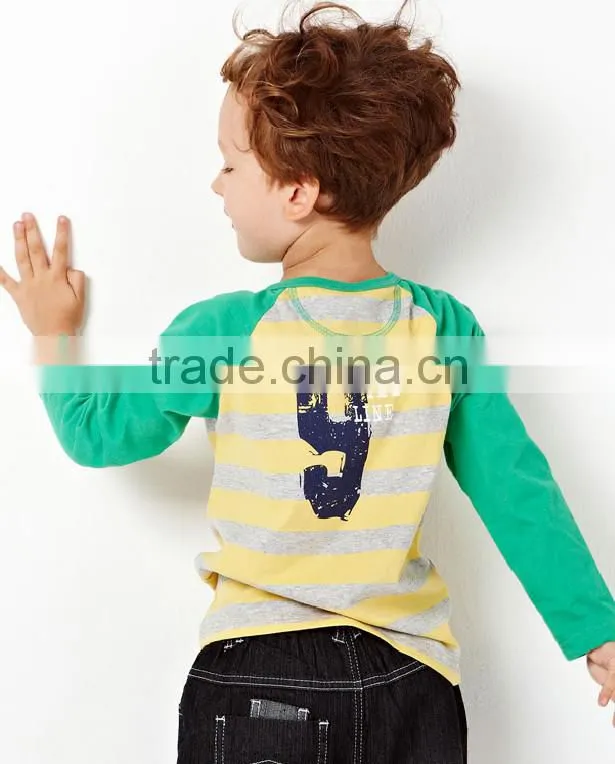 Half open collar cotton t shirt with raglan sleeves