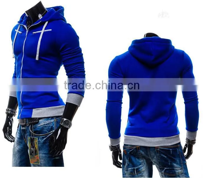 design cheap man hoody ,custom zipper hoodie